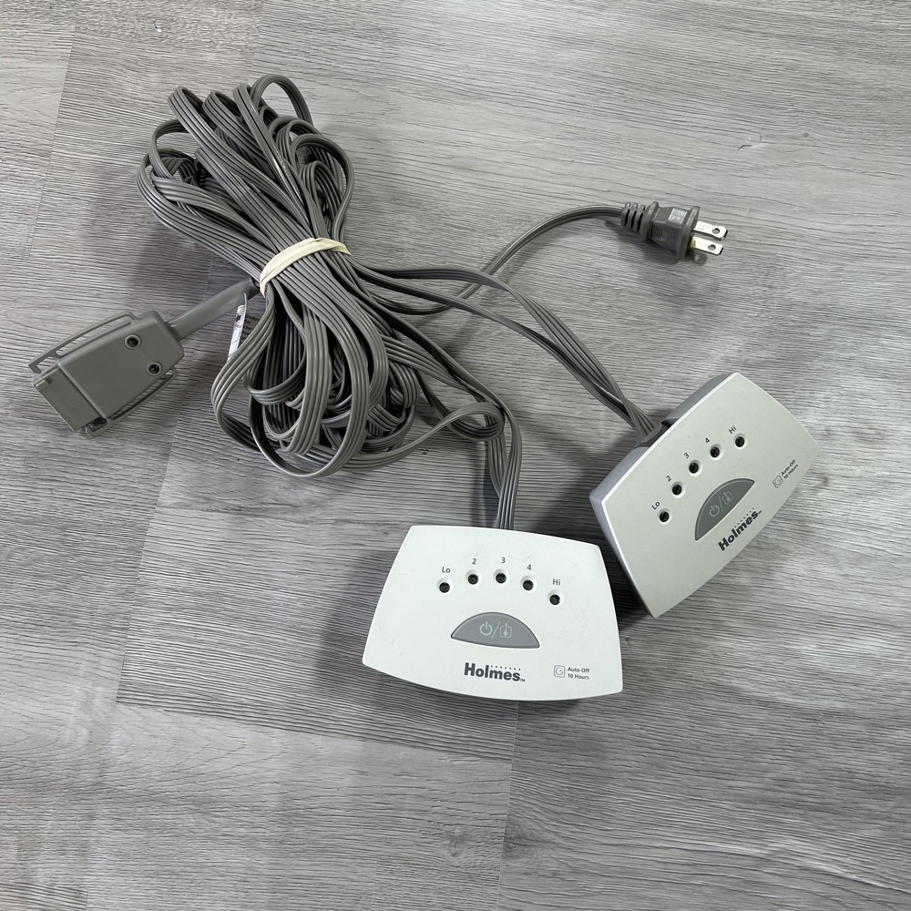 Holmes Bed Sheet Clip Dual Controllers PAC-0595 Y85KQ Gray Auto-Off 10Hr‎ 360W